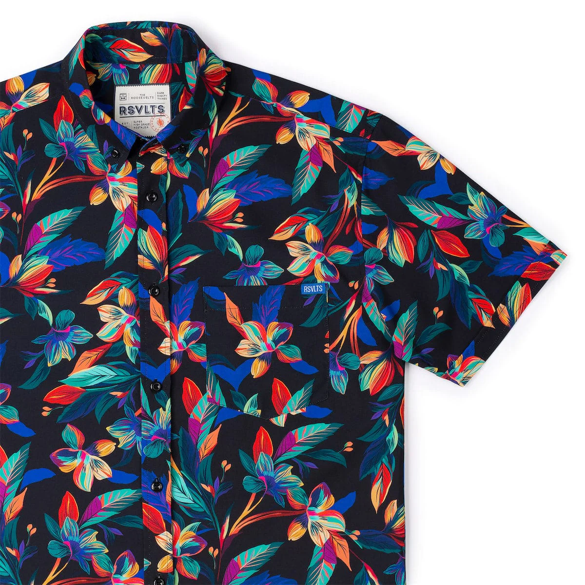 Vibrant Bloom – KUNUFLEX Short Sleeve Shirt - Image 2