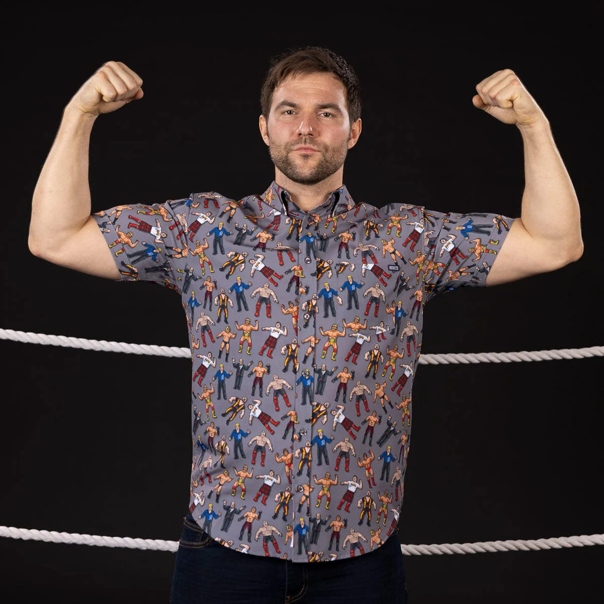 WWE "Rubber Match" – KUNUFLEX Short Sleeve Shirt - Image 2