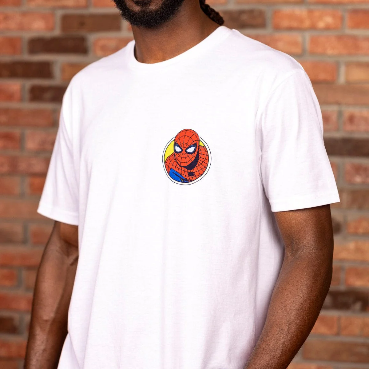 Your Friendly Neighborhood Spider-Man "All in a Day's Work" – Crewneck Tee - Image 6